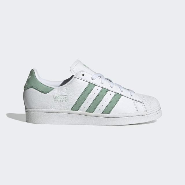 【adidas 愛迪達】SUPERSTAR W 女款 白粉綠 貝殼頭 休閒鞋 運動 穿搭(IG4541  ∞)