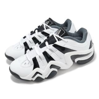 【adidas 愛迪達】籃球鞋 Crazy 8 Low 男鞋 白 黑 Kobe Bryant 皮革 復古籃球鞋 愛迪達(IG2032)