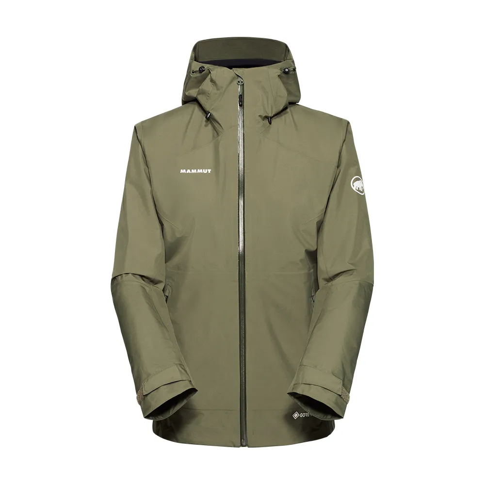 【Mammut 長毛象】Convey Tour HS Hooded Jacket AF GTX防水連帽外套 女款 沼澤綠 #1010-28802