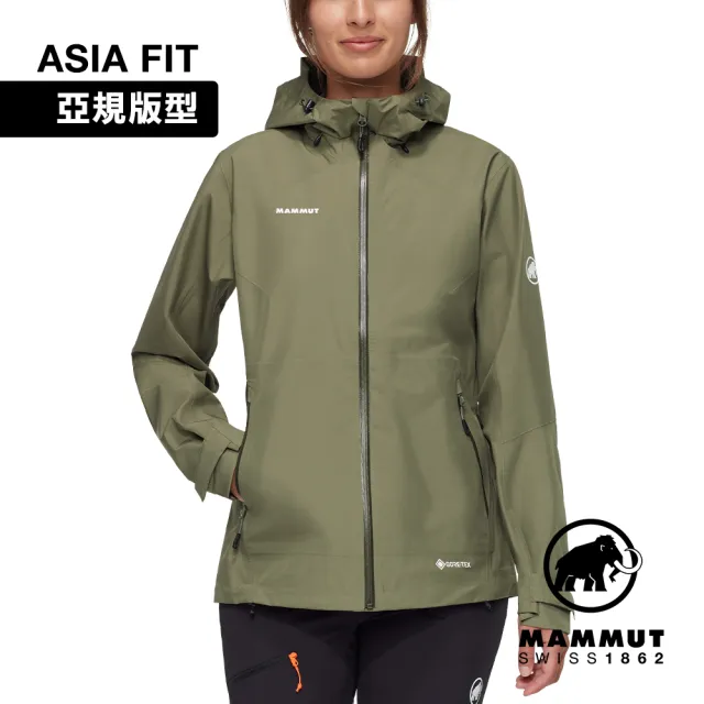 【Mammut 長毛象】Convey Tour HS Hooded Jacket AF GTX防水連帽外套 女款 沼澤綠 #1010-28802