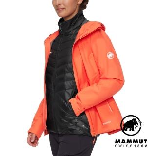 【Mammut 長毛象官方直營】Convey 3 in 1 HS Hooded GTX兩件式防水保暖外套 女款 蜜桃粉/黑 #1010-29061