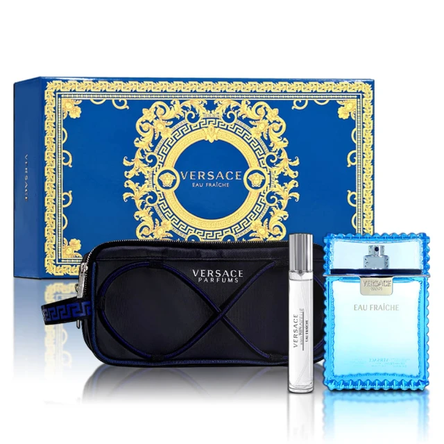 VERSACE 凡賽斯 雲淡風輕淡香水2023聖誕禮盒(淡香水100ML+隨身瓶10ML+運動盥洗包-專櫃公司貨)