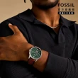 【FOSSIL 官方旗艦館】Townsman系列 摩登都會機械手錶 真皮錶帶 44MM(多色可選)