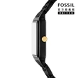 【FOSSIL 官方旗艦館】Raquel 復古女伶羅馬數字指針手錶 黑色不鏽鋼鍊帶 23MM ES5385