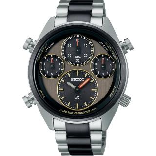 【SEIKO 精工】PROSPEX Speed Timer 40週年限量版太陽能計時手錶-42mm 情人節 禮物(8A50-00C0N/SFJ005P1)