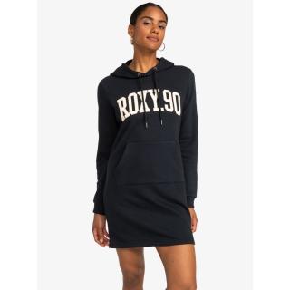 【ROXY】女款-HALF TIME長袖連身短裙洋裝-黑色(ERJKD03464-99)