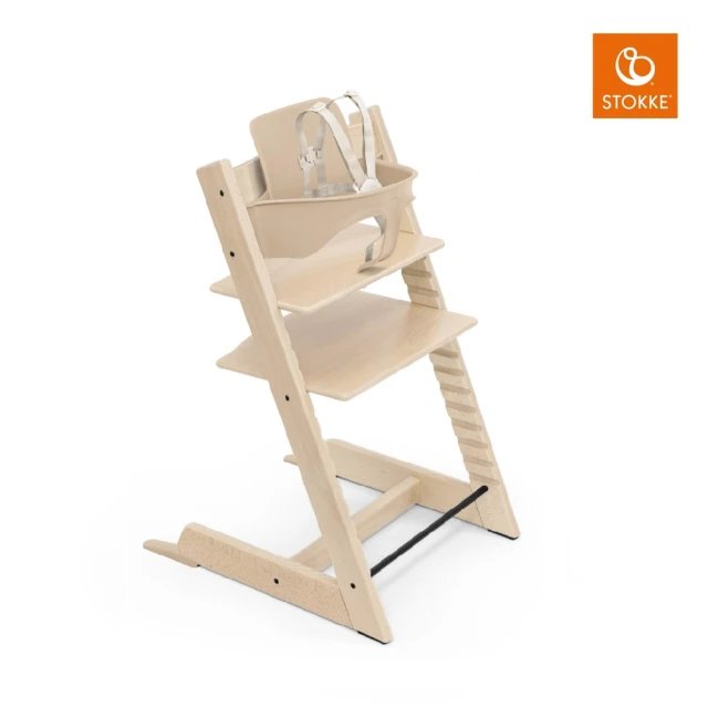 STOKKE Tripp Trapp成長椅6m+入門組合-櫸木(兒童/餐椅/學習椅)