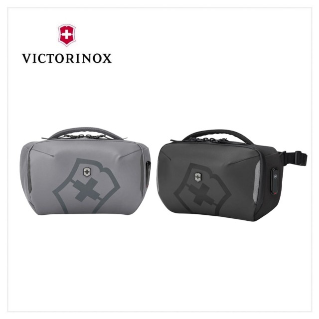 【VICTORINOX 瑞士維氏】Touring 2.0 斜背包 11x30x17cm 灰/黑(612127/612128)