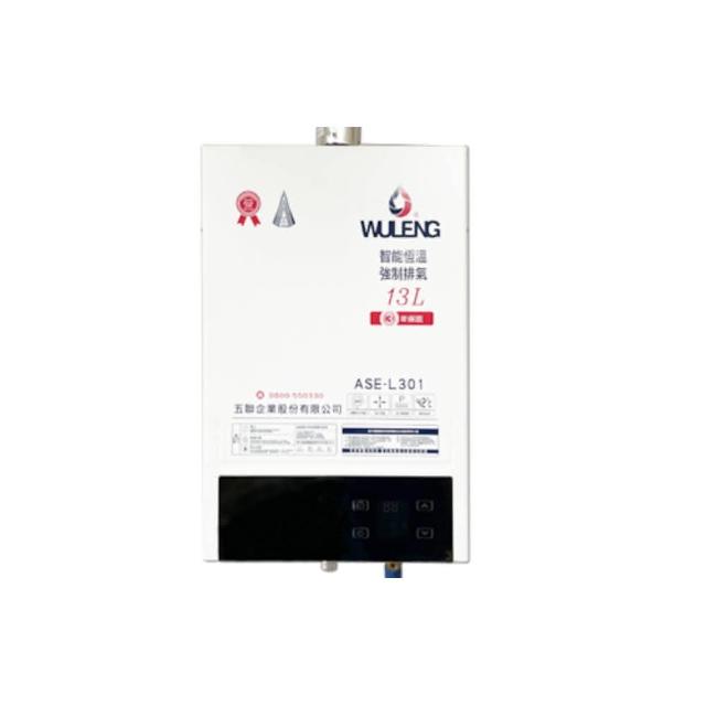 【五聯】FE式智能恆溫強制排氣熱水器13公升(ASE-L301基本安裝)