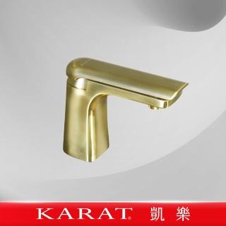 【KARAT 凱樂】F-F1693HG面盆龍頭(拉絲金)