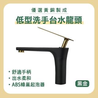 【MASTER】單槍水龍頭 黑金龍頭 冷熱出水 廚房龍頭 立式龍頭 洗手檯龍頭 5-ALEOT4(衛生間水龍頭 浴室龍頭)
