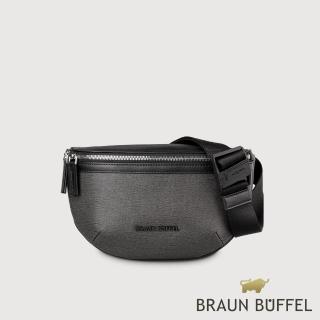 【BRAUN BUFFEL 德國小金牛】臺灣總代理 尼姆斯 腰胸包-黑色(BF549-06-BK)