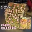 【漫花海】神奇魔方DIY鏡面鬱金香氛圍燈(鏡子 小夜燈 氣氛 手做 裝飾 生日禮物 擺飾 永生花 鏡面燈 居家)