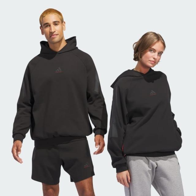 【adidas 愛迪達】長袖上衣 男女款 中性款 帽T 運動 ADI BB PK HOODY 黑 IW5653