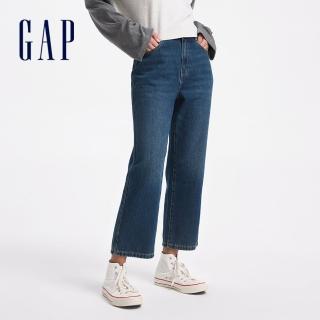 【GAP】女裝 純棉直筒牛仔褲-中度水洗(633955)