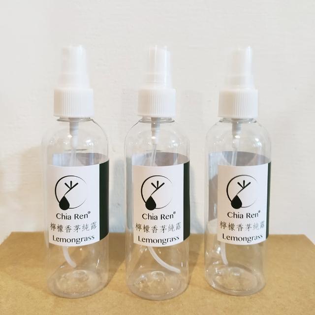 【嘉芢】香茅純露隨手噴霧瓶 100ml 三入組(傳統蒸餾法製成 無毒無農藥無化肥 在地小農自產自銷)