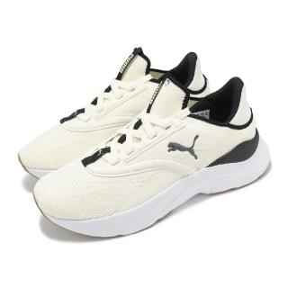 【PUMA】慢跑鞋 Softride Mayve Wns 女鞋 米白 黑 緩衝 襪套 針織 運動鞋(310160-09)