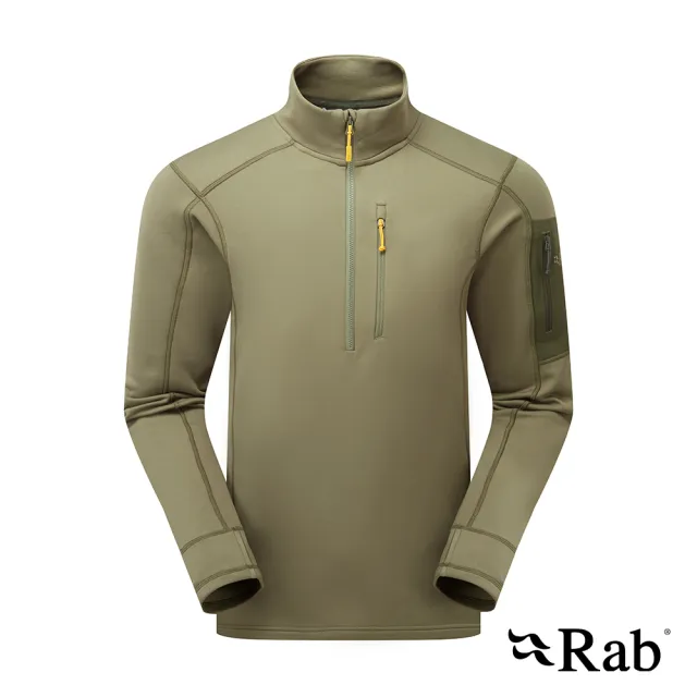 【RAB】Modulus Pull-On 快乾排汗彈性柔軟保暖上衣 男款 淺卡其 #QFG17
