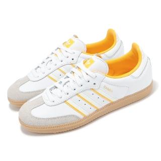 【adidas 愛迪達】休閒鞋 Samba OG 男鞋 女鞋 白 橘黃 膠底 復古 德訓鞋 情侶鞋 愛迪達(ID1479)