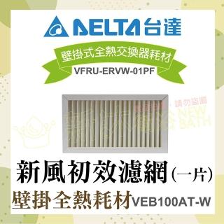 【臺達電子】PM2.5壁掛式全熱交換器耗材-新風初效濾網(VEB100AT-W機型適用)