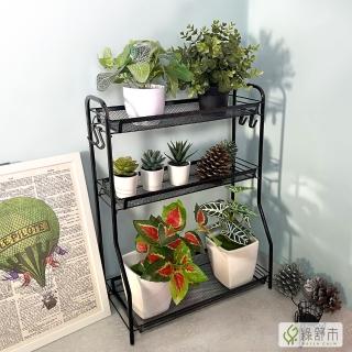 【Greencalm 綠舒市】三層調料架 調料架 層架 廚房置物架 廚房收納架(廚房/三層/架子/調料瓶)