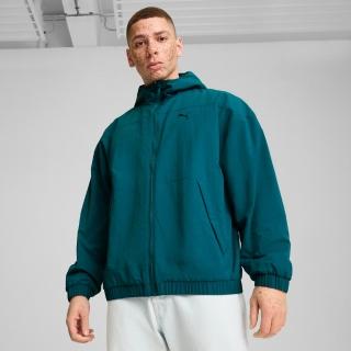 【PUMA】外套 男款 運動外套 風衣外套 雙面 歐規 綠 62647422