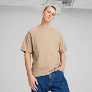 【PUMA】上衣 男款 短袖上衣 運動 歐規 Classics+ 卡其 62672167