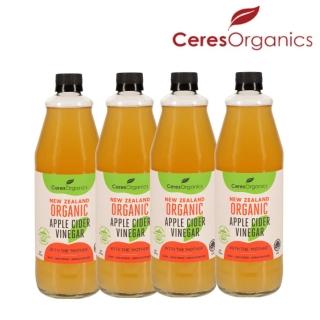 【紐西蘭 CERES ORGANICS 喜瑞絲】有機蘋果醋4入組(750ml*4)