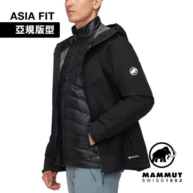 【Mammut 長毛象】Convey 3 in 1 HS Hooded AF Men GTX兩件式防水保暖外套 男款 黑色 #1010-29151