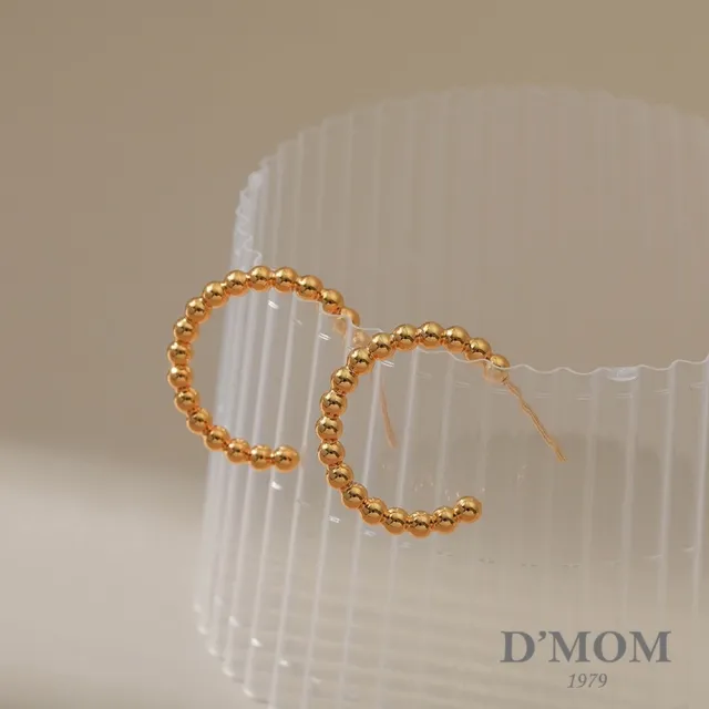 【DMOM】氣質C形復古耳環