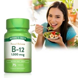 【Nature’s Truth 綠萃淨】緩釋型維生素B12 1000mcg錠(75錠/瓶)