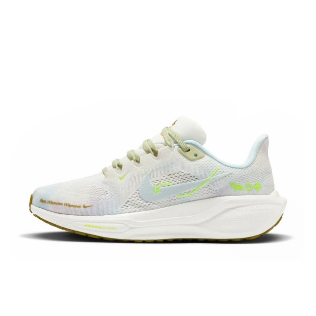 NIKE 耐吉 AIR ZOOM PEGASUS 41 慢跑鞋 運動鞋 女鞋 米白 藍 綠 小飛馬 透氣 緩震(HQ3465-143)