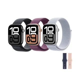 運動錶帶組【Apple】Apple Watch S10 GPS 46mm(鋁金屬錶殼搭配運動型錶環)