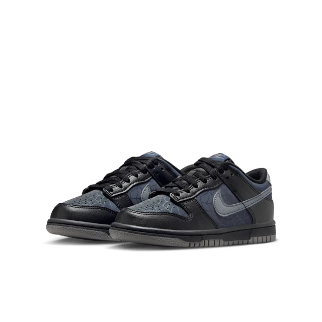 NIKE 耐吉 休閒鞋 女鞋 大童 運動鞋 DUNK LOW GS 黑灰 HQ3815-001