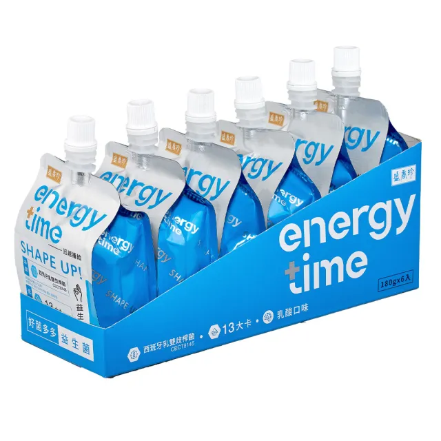 【盛香珍】零卡蒟蒻/Energy Time機能飲180gX4盒組(6包/盒-荔枝/柳橙/蘋果/巨峰葡萄-口味任選)