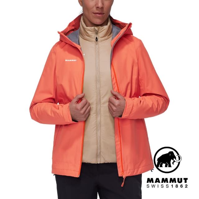 【Mammut 長毛象】Alto Light 3in1 HS Hooded Jkt 兩件式防水保暖外套 女款 蜜桃粉/薩凡納褐 #1010-30880