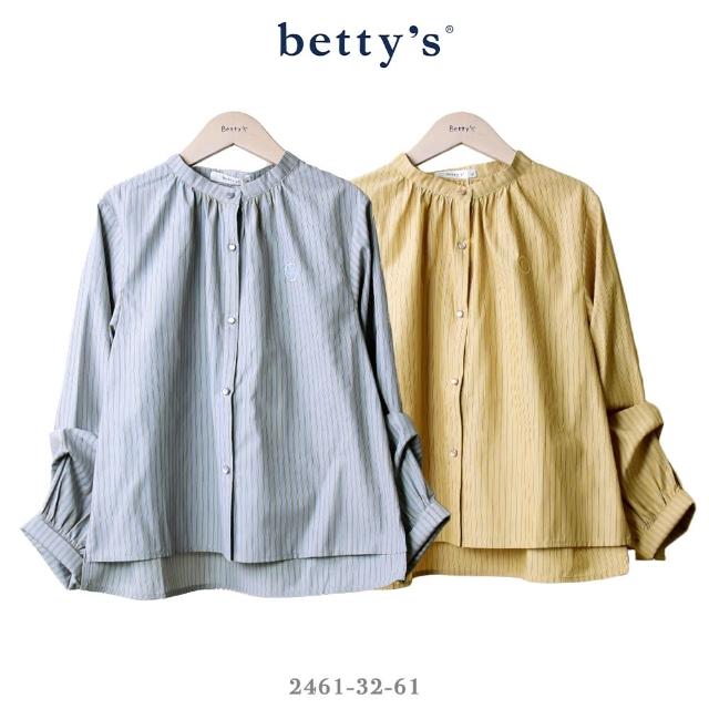 【betty’s 貝蒂思】直條紋寬版立領襯衫(共二色)