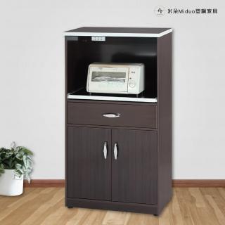 【Miduo 米朵塑鋼傢俱】2.2尺兩門一抽一拉盤塑鋼電器櫃 防水塑鋼傢俱（附插座）