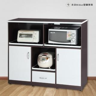 【Miduo 米朵塑鋼傢俱】4.2尺兩門一抽三拉盤塑鋼電器櫃 防水塑鋼傢俱（附插座）