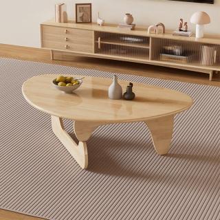 【HappyLife】創意造形日式實木茶几 90cm Y11702(咖啡桌 客廳桌 大桌子 大理石桌 木紋桌 桌子 大茶几)