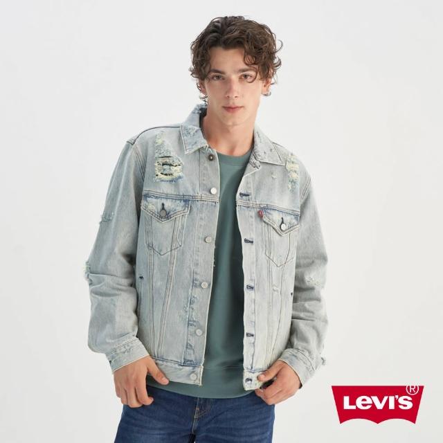 【LEVIS 官方旗艦】男款 寬鬆 TYPE III 牛仔外套 丹寧外套 人氣新品 0016X-0000