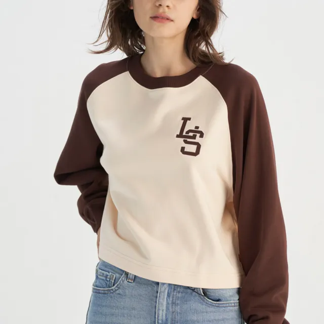 【LEVIS】女款 長袖 大學T 休閒印花 長袖上衣 熱賣單品 0016B-0001
