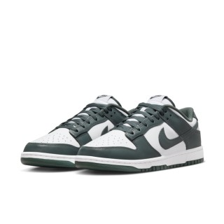 【NIKE 耐吉】運動鞋 休閒鞋 男鞋 女鞋 NIKE DUNK LOW RETRO Vintage Green 深綠 白 皮革(DV0833111)