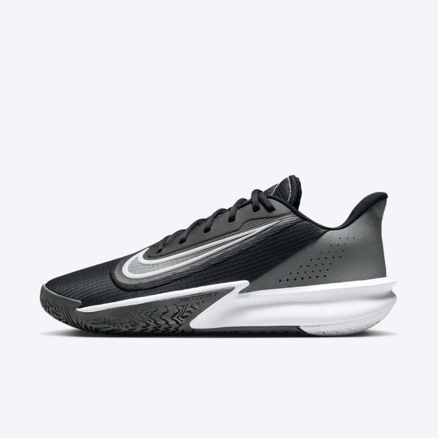 【NIKE 耐吉】Precision VII 男 籃球鞋 運動 球鞋 低筒 7代 緩震 包覆 黑灰(FN4322-005)