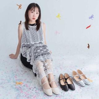 【I called Love】法式優雅淺口軟皮扣帶瑪莉珍鞋(女鞋 低跟鞋 正式 上班族 皮鞋)