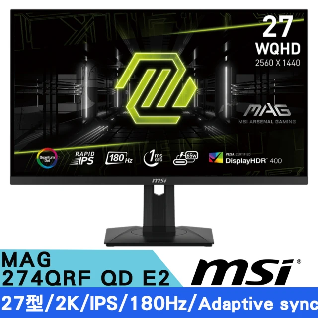 MSI 微星 MAG 274QRF QD E2 27型 IP