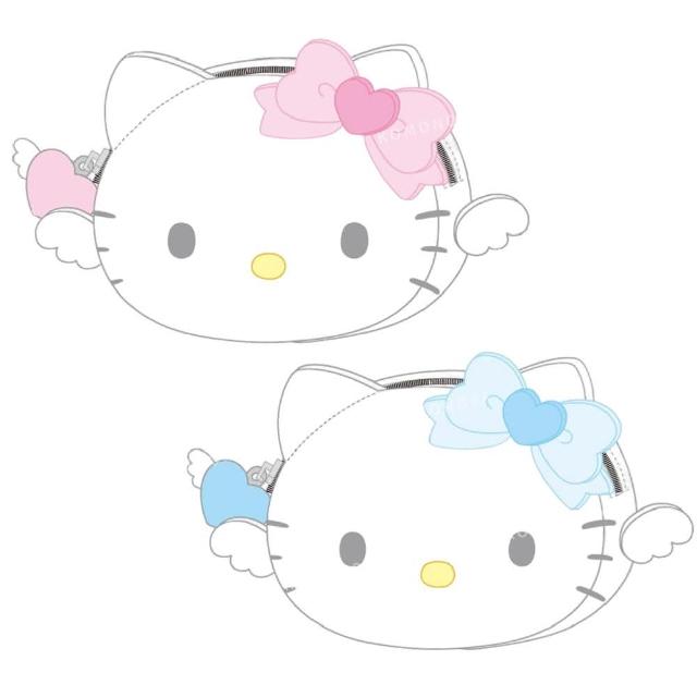 【小禮堂】母親節禮物 Sanrio 三麗鷗 Hello Kitty 矽膠大臉化妝包 - 90”s系列(平輸品)