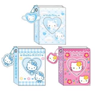 【小禮堂】Sanrio 三麗鷗 Hello Kitty 愛心視窗照片收納本 - 90”s系列(平輸品)