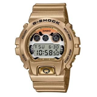 【CASIO 卡西歐】G-SHOCK 永不放棄 不倒翁 黃金達摩 DW-6900GDA-9 50mm