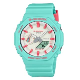 【CASIO 卡西歐】G-SHOCK x Rich Brian 限量聯名 碳纖維核心防護 八角形錶殼 GA-2100RB-3A 45.4mm